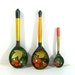 Russian Vintage Spoon Collection Hand Painted