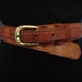 AMAZING Vintage 1960s 1970s Brown Leather Hippie Belt