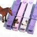 PURPLE PONIES CLOTHESPINS hand painted magnetic horses