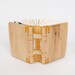 mini spalted maple journal - handmade blank wood book woodland rustic natural floral yellow - ready to ship