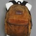 Vintage Rare JANSPORT All Leather BACKPACK. Made in USA.