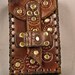 Steampunk leather smartphone / camera case -