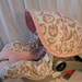 Last One- Pink and Taupe Leopard fabric with light pink minky- Infant car seat cover- Custom Order- Always comes with FREE strap covers