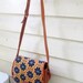 Reserved for Sarah Vintage Leather tapestry Bag