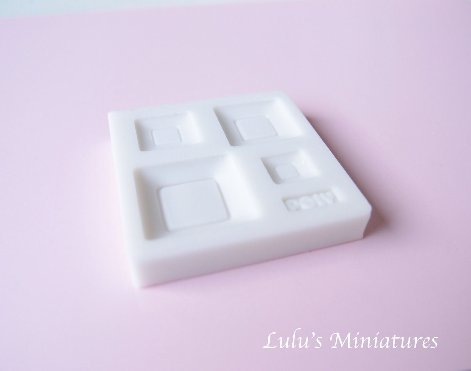 Silicone Flexible Square Plate Mold For Dollhouse Miniature