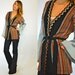 vertically STRIPED and CHECKERED casual cardigan WRAP sweater, extra small-large