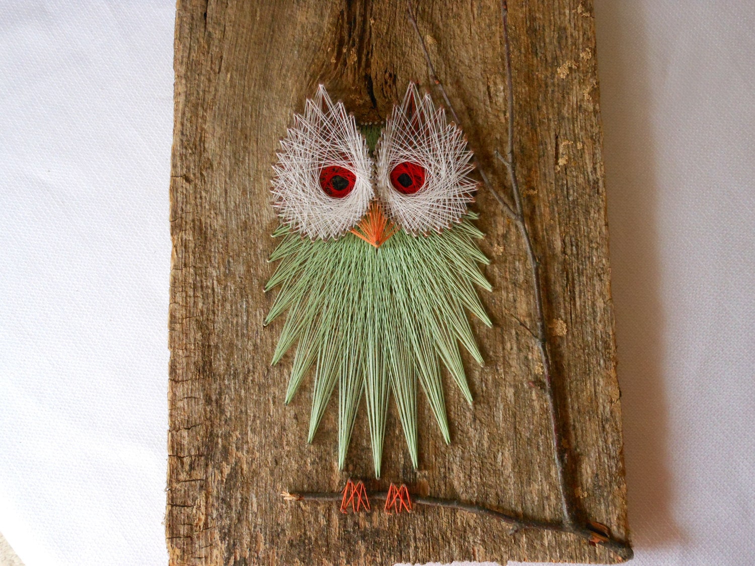 Vintage Owl String Art Wall Hanging by 2cool2toss on Etsy