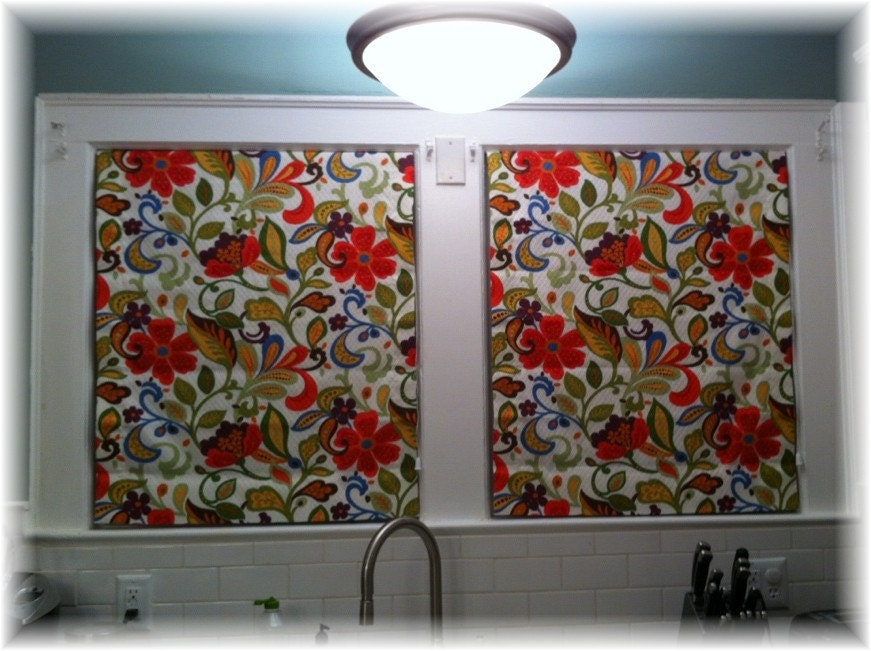 Custom Roman Shades with your fabric