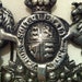 Vintage Ornate Lion & Unicorn Silver Tone Metal Belt Buckle -British Coat of Arms - Reserve for Carol