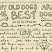 Why Old Dogs Are The Best Dogs - 8x10 ART PRINT - Beige Dog Art Print - Gift for Dog Lovers