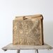 Vintage Jute Bag // Woven Textile Hand Bag