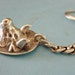 1940's Mexican Silver key ring with Bull Head