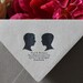 Customized silhouette rubber stamp