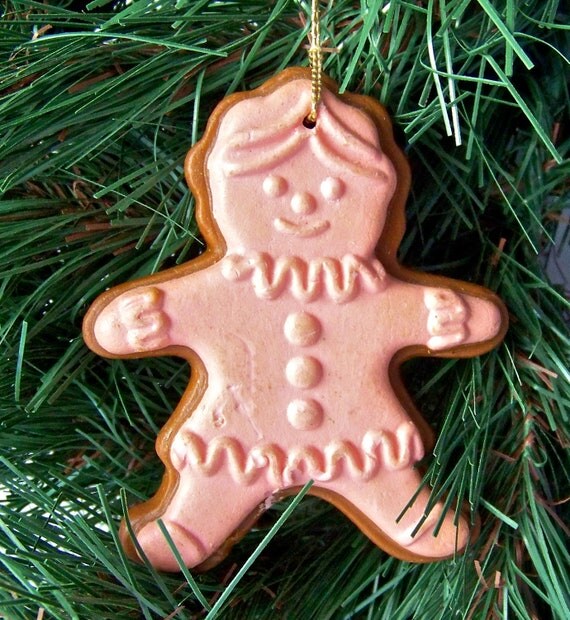 Vintage Avon Gingerbread Wax Ornaments 1981 RARE