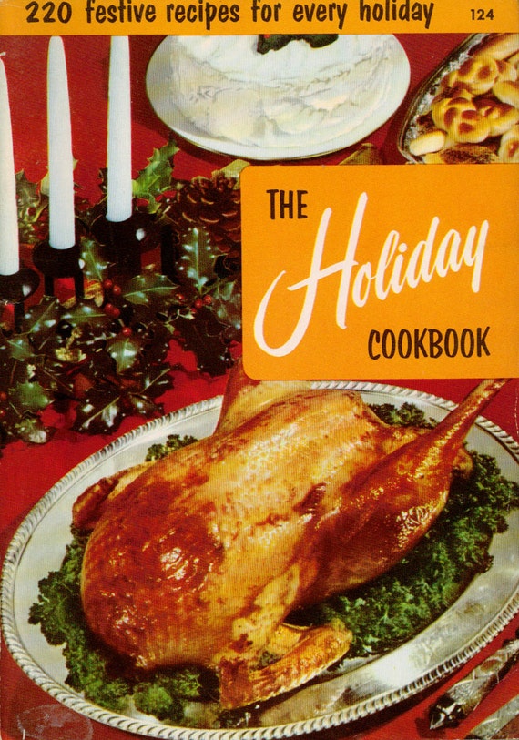 vintage 1950s holiday cookbook culinary arts by cookbookmaven treasury of christmas recipes cookbook