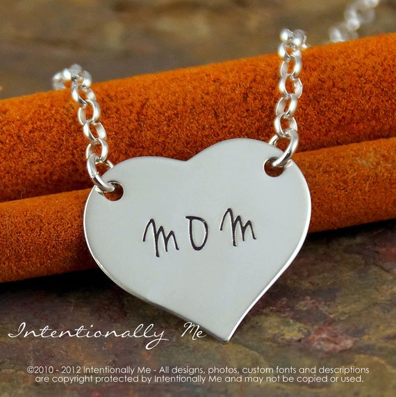 Items Similar To Hand Stamped Mommy Necklace Personalized Jewelry