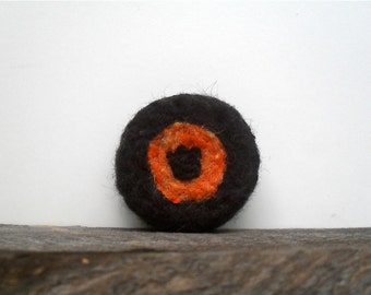 Catnip Cat toy hockey puck needle felted