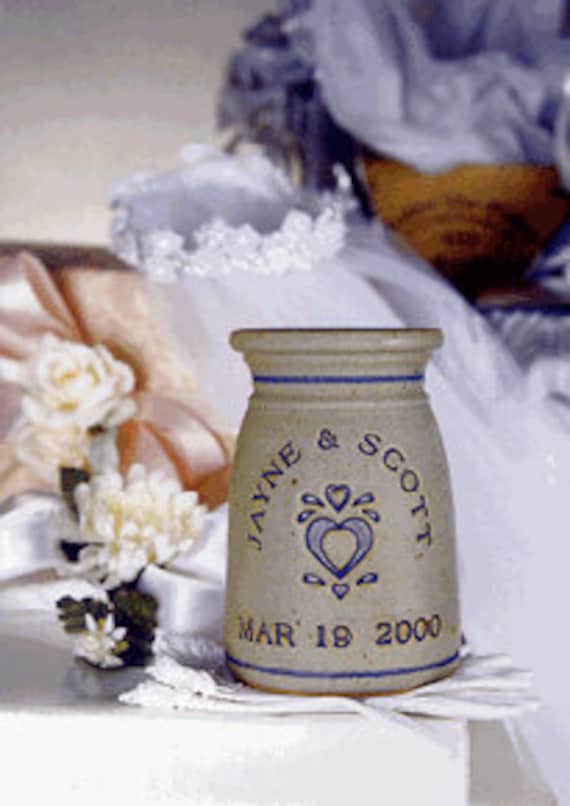 Personalized Stoneware Marriage Crock