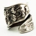 Spoon Ring Unique Lily of the Valley Art Nouveau Sterling Silver, Handcrafted in Your Size (2550)