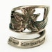 RESERVED for S. Blomquist- Spoon Ring Colorado Columbine Flower Sterling Silver Ring, Made in YOUR Size (2754)