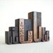 Vintage Letterpress 6 Wooden Alphabet -J Collection -MV66