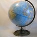 Vintage George Cram Globe With Metal Stand