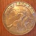 Vintage Pony express Wall Plaque/Pony Express Brass And Wood Wall Hanging/Wood Plaque