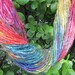 Handspun Suri Alpaca Hand Painted Rainbow