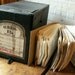 Vintage Quikway Pharmacy Prescription Box full of old scripts
