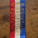 Vintage Red White & Blue Satin Athletic Award Ribbon - 1942