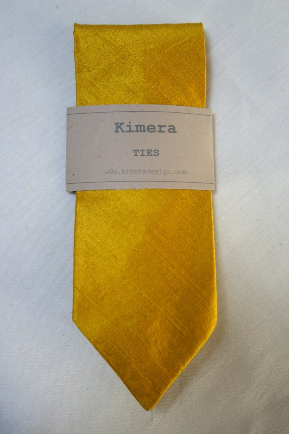 Sunflower Yellow Shantung Men's Necktie by kimeradesign on Etsy