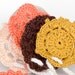 Crochet garland bunting, folk flower garland bunting, baby room decor, wedding garland nursery decor coral brown chocolate beige gold