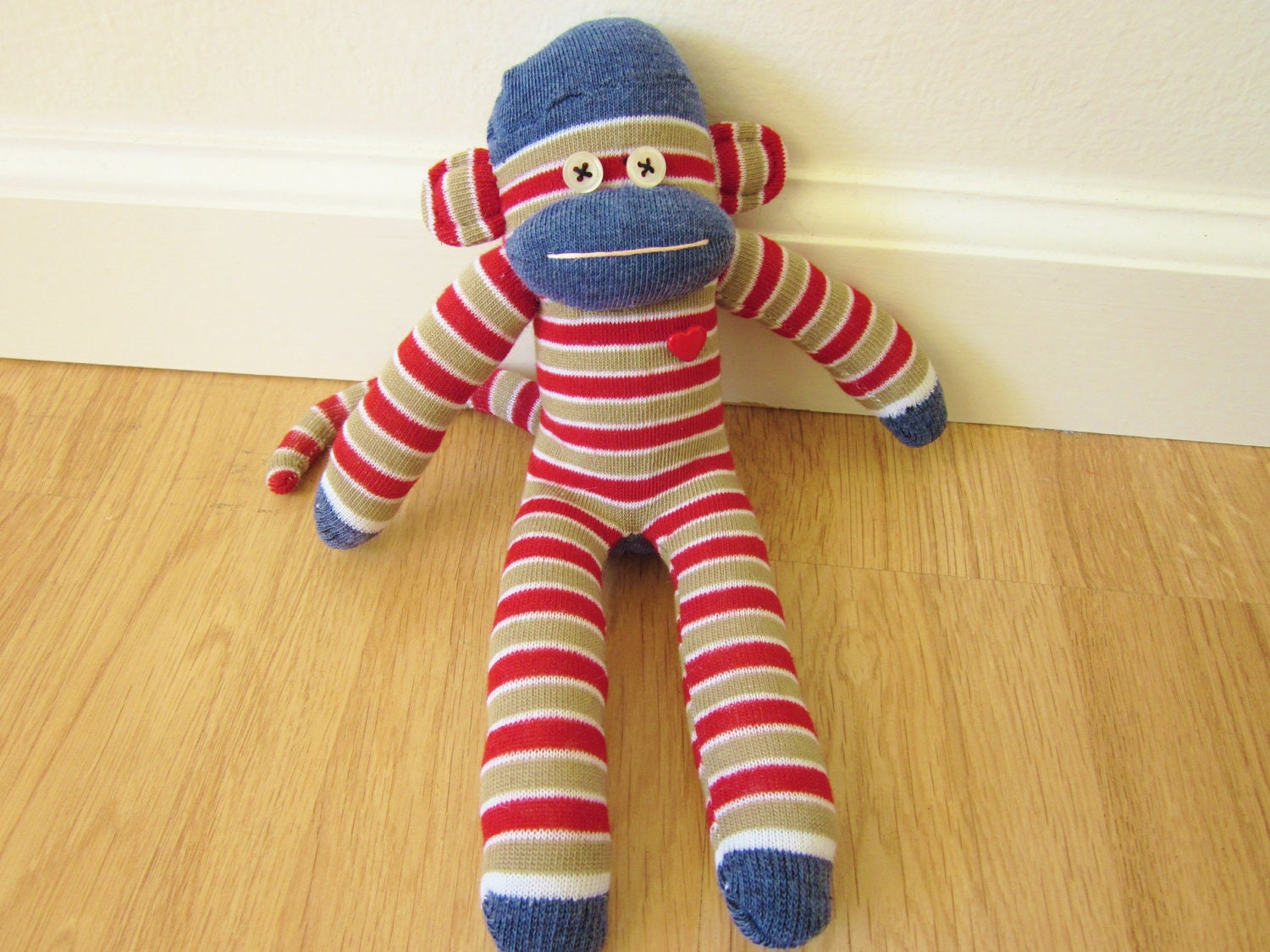 grey stuffed monkey