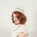 vintage 1960s hat / straw hat / Black & White