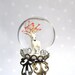 Christmas ring : deer with red stars on antlers-Terrarium ring. Fantasy Miniature
