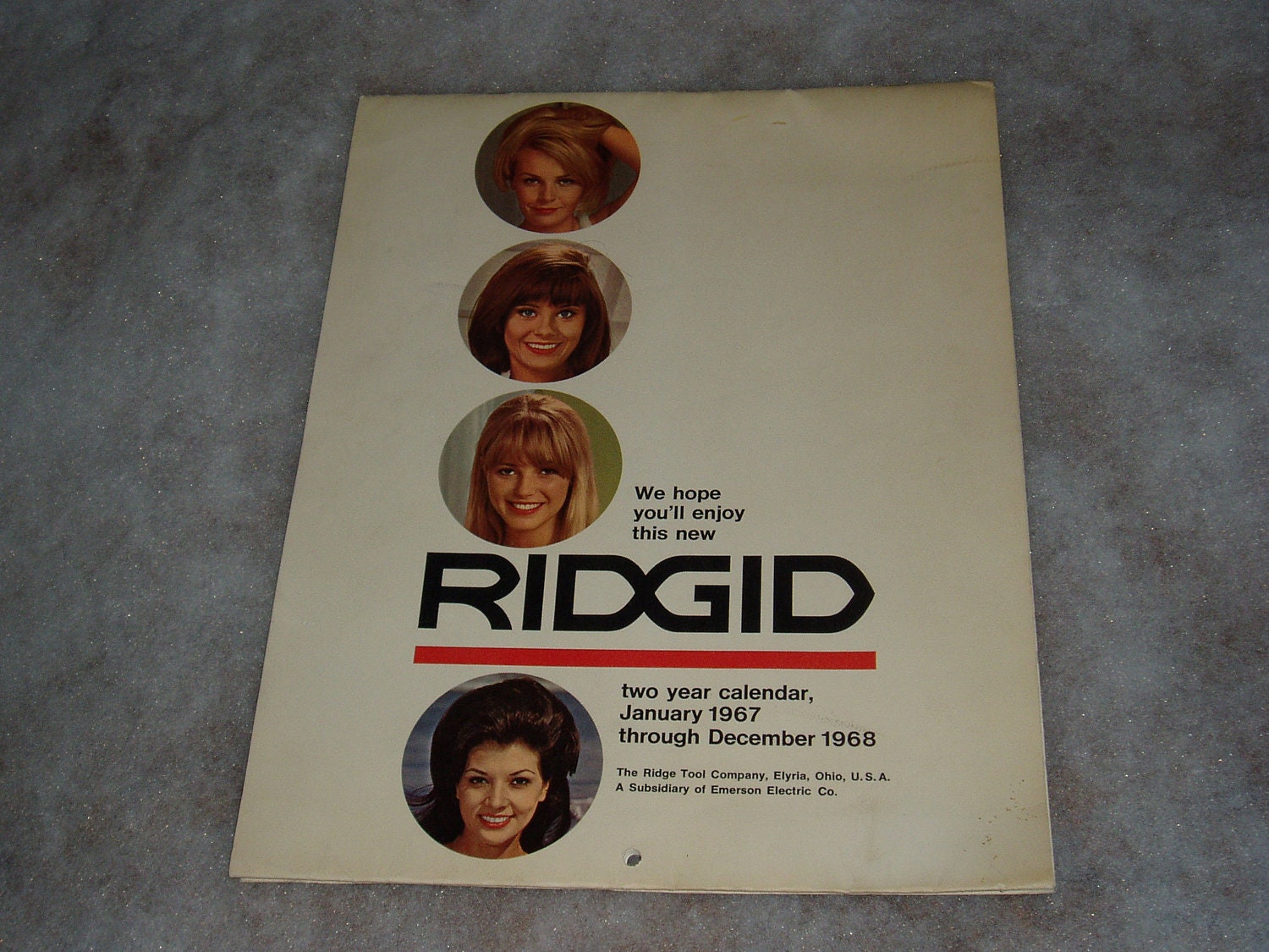 PinUp Advertising Calendar Rigid Ridgid Tools 19678