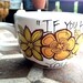 RESERVED: Cicero "If you have a garden and a library" Literary Quote Mug - Small, vintage floral teacup with book