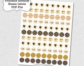 Thanksgiving Hershey Kisses Sticker Label Collage Sheet Instant Download - Turkey Day Kisses Labels - Thanksgiving Stickers PDF Il_170x135