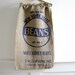 Vintage Burlap Bags - New York State Beans - Rustic Farm Decor