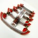 Reserved for Foothillvintage Red Vintage Chrome Pulls