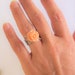 adjustable ring, flower ring, silver ring, daisy flower ring, rose ring, metal ring,