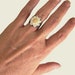 adjustable ring, flower ring, silver ring, daisy flower ring, rose ring, metal ring,