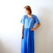 50% OFF Vintage blue striped maxi dress