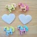 Fancy Ponys and Hearts Novelty Craft Sewing Embellishment Buttons