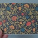 SALE Blank Note Card Set of 5 Dark Navy Floral Ready to Ship