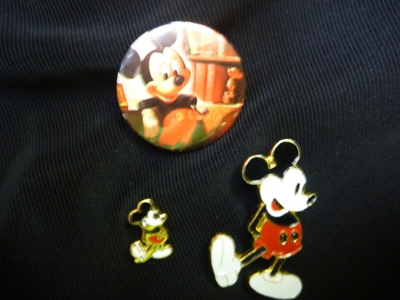 Vintage MICKEY MOUSE PINS Collection By Thebink On Etsy