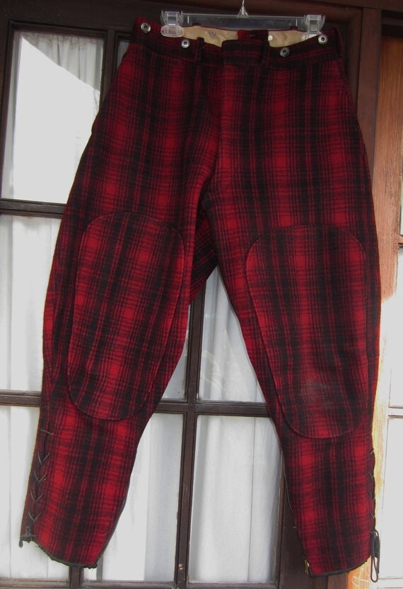 40s Woolrich Buffalo Plaid Hunting Pants