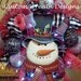 Snowman Wreath with LED Lights
