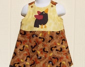 Red Winged  Black Bird A Line Dress Size 12 Months