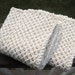 Cotton knit dishcloth - natural ecru